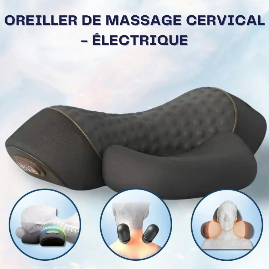 NeckioMed — Oreiller cervical chauffant à vibrations