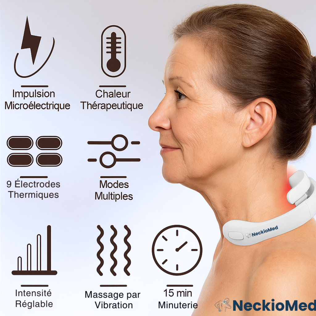 Masseur cervical NeckioMed- Soulagement des douleurs du cou et des épaules