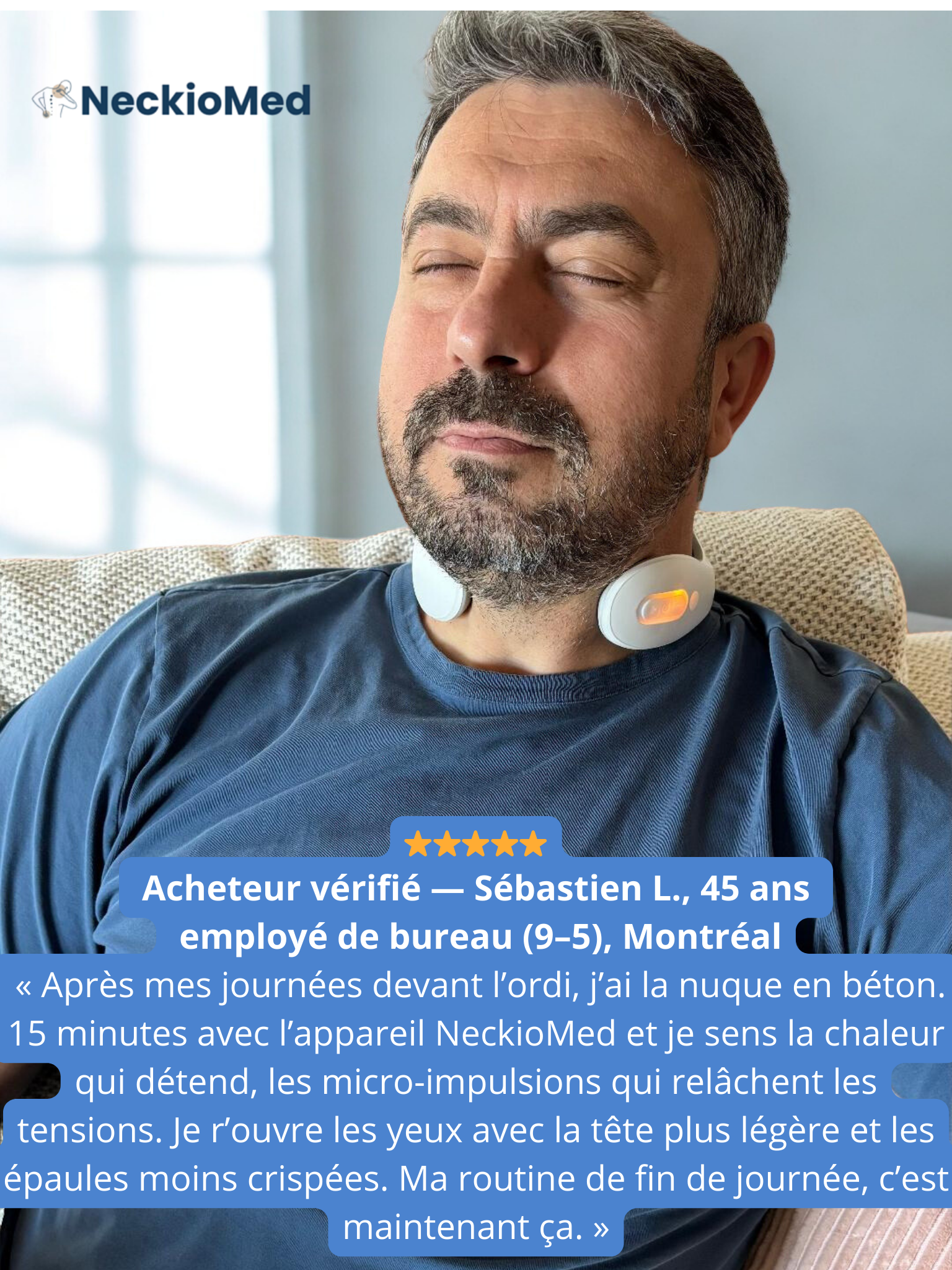 Masseur cervical NeckioMed- Soulagement des douleurs du cou et des épaules