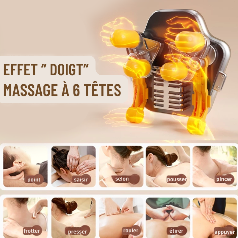NeckioMed — Masseur à rouleaux chauffant • Cou & épaules