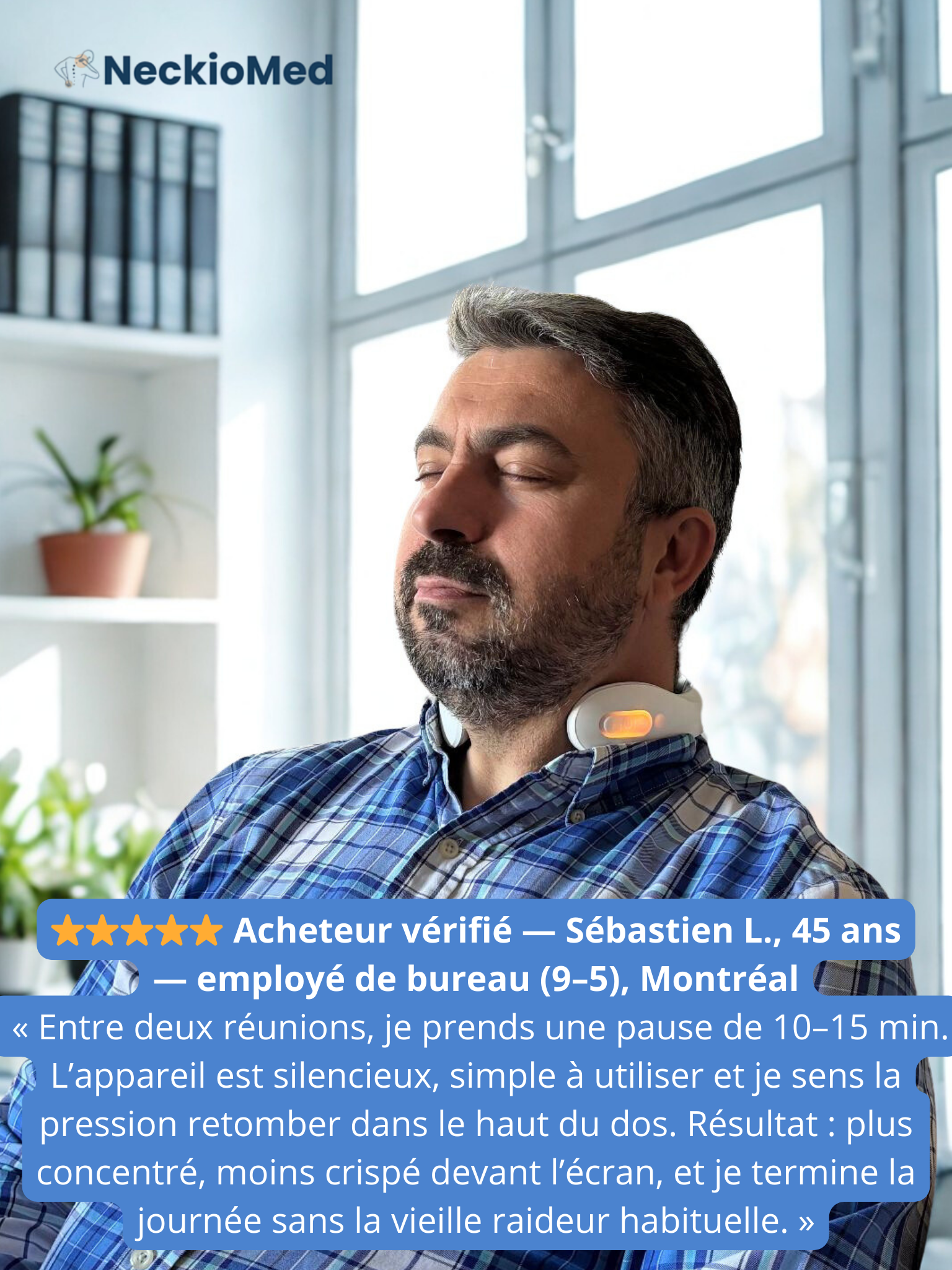 Masseur cervical NeckioMed- Soulagement des douleurs du cou et des épaules