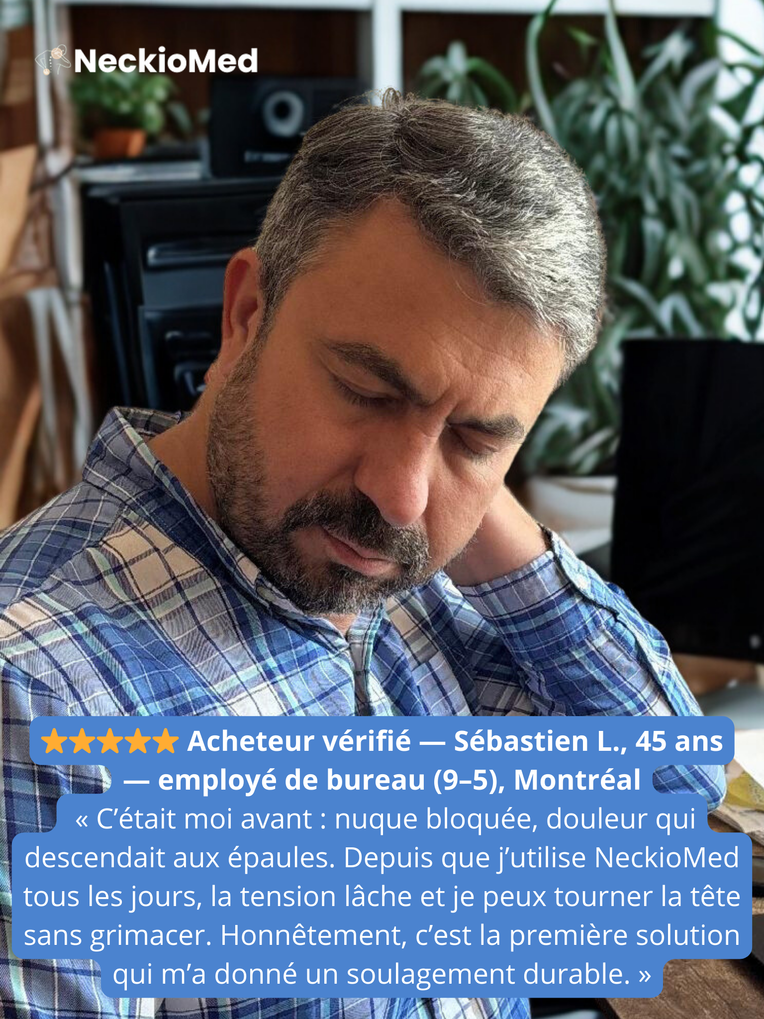 Masseur cervical NeckioMed- Soulagement des douleurs du cou et des épaules