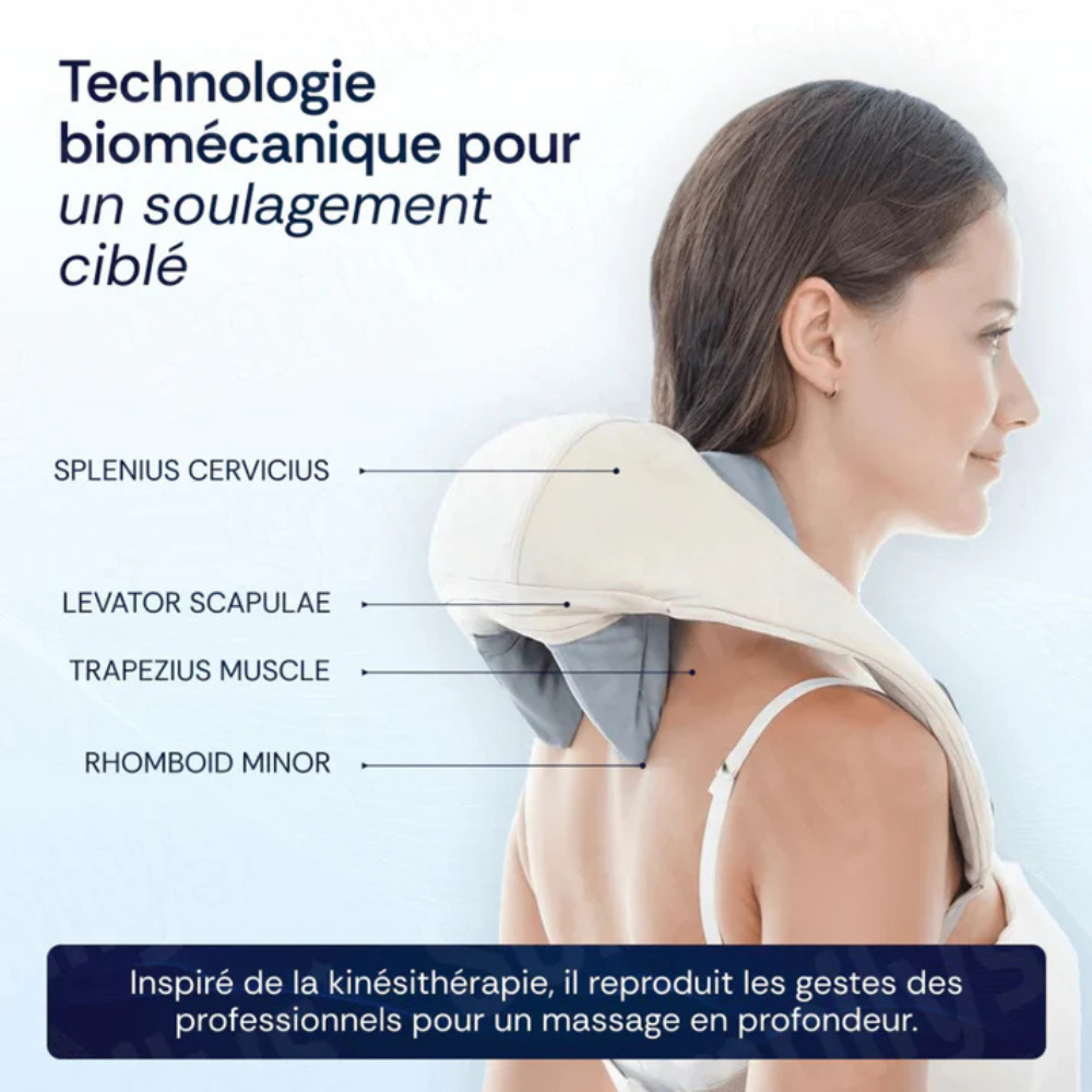 NeckioMed — Masseur cervical chauffant • Cou & épaules