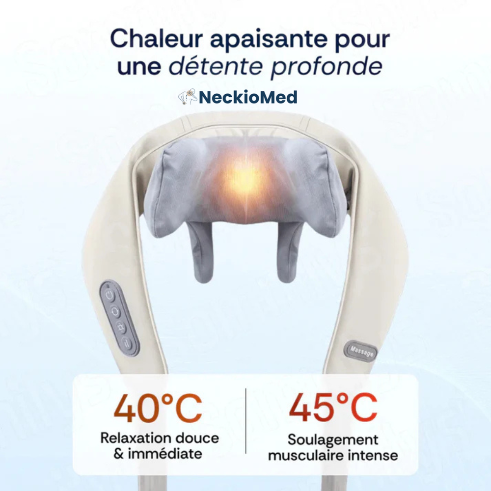 NeckioMed — Masseur cervical chauffant • Cou & épaules