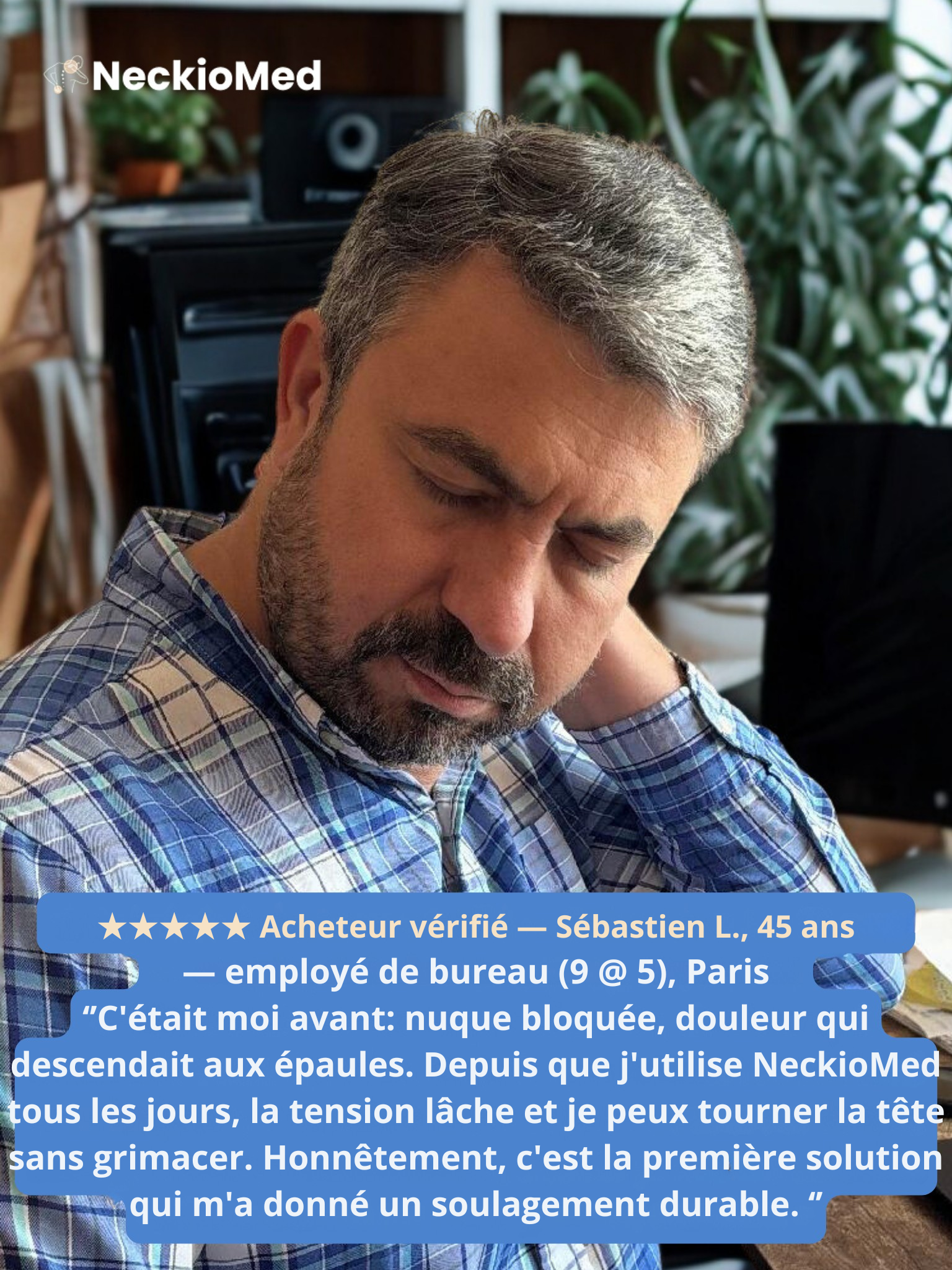 Masseur cervical NeckioMed- Soulagement des douleurs du cou et des épaules