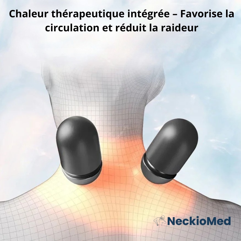 NeckioMed-Oreiller cervical chauffant à vibrations