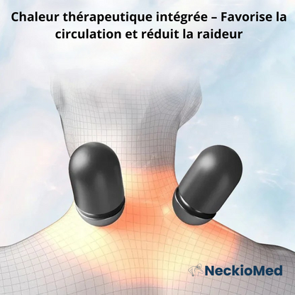 NeckioMed-Oreiller cervical chauffant à vibrations