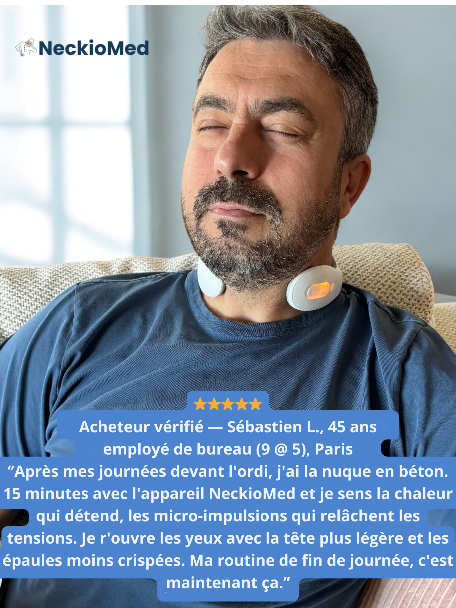 Masseur cervical NeckioMed- Soulagement des douleurs du cou et des épaules