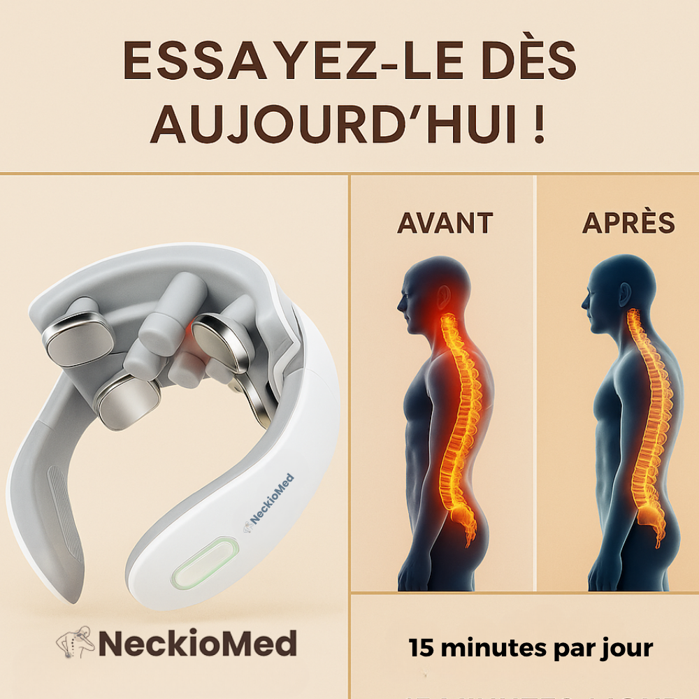 Masseur cervical NeckioMed- Soulagement des douleurs du cou et des épaules